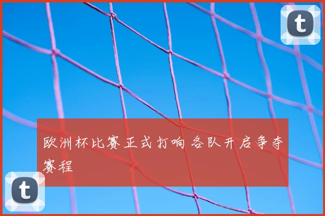 欧洲杯比赛正式打响 各队开启争夺赛程