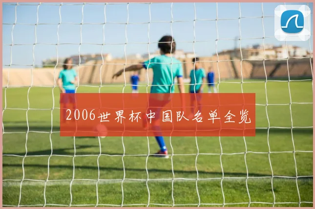 2006世界杯中国队名单全览