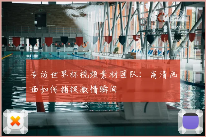 专访世界杯视频素材团队:高清画面如何捕捉激情瞬间